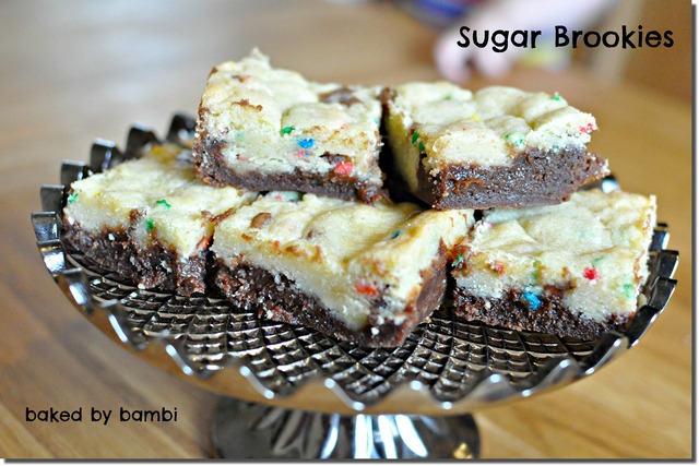 Sugar Brookies – världens godaste brownies med ett kak-lager ovanpå!