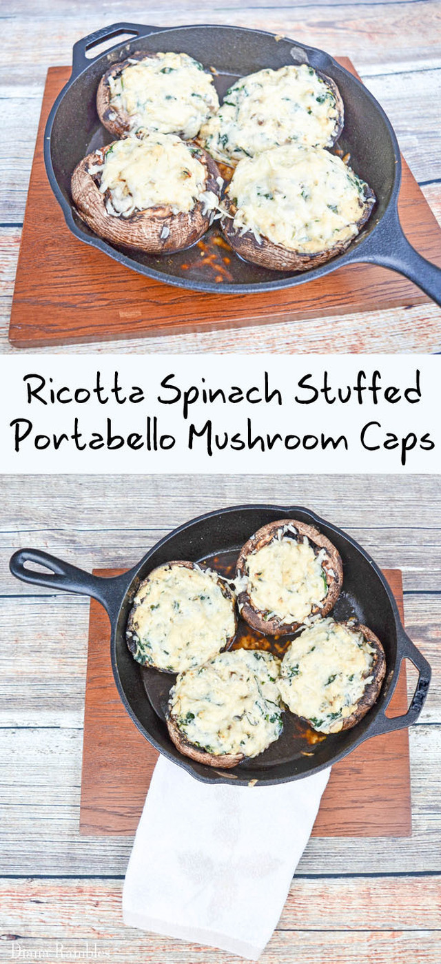 Ricotta Spinach Stuffed Mushrooms