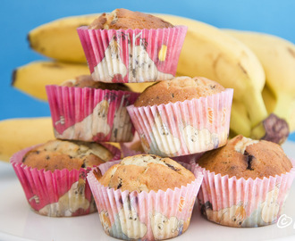 Bananmuffins med chokladkross