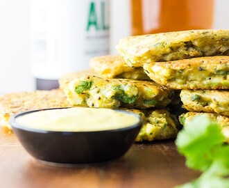 Spiced cauliflower fritters