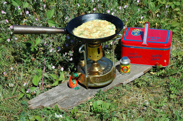 Fransk omelett med rörhinna (Enteromórpha intestinális)