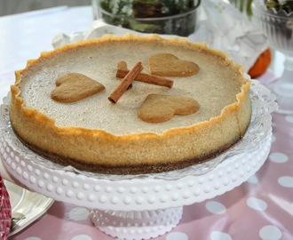 Cheesecake på browniebotten med smak av jul