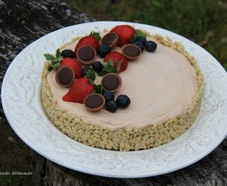 Mjölkchoklad cheesecake med krisp