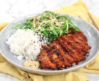 Tonkatsu - japansk schnitzel med krämig kålsallad