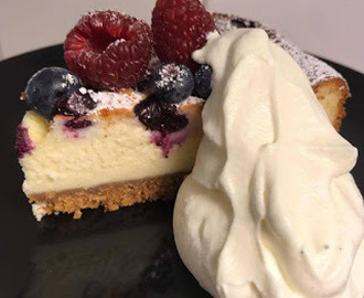 Blåbärs cheesecake