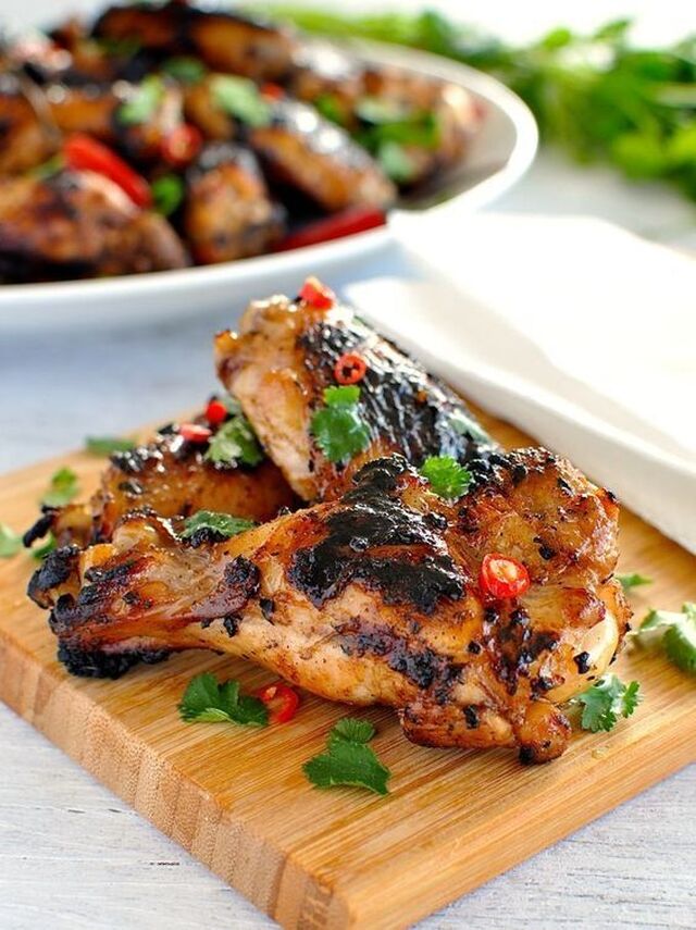 Grilled Vietnamese Chicken Wings | Recipe | Chicken wing recipes, Grilled chicken recipes, Food