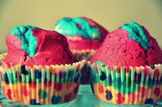  Färgglada muffins! 