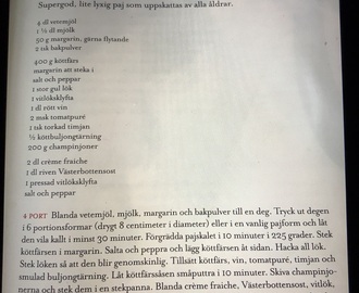 Köttfärspaj med franska smaker