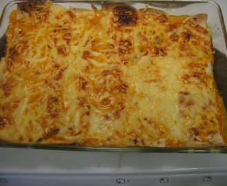 Enchiladas med kyckling och bacon