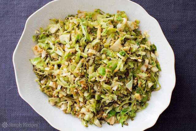 Shaved Brussels Sprouts with Lemon