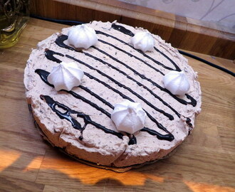 Mjölkchoklad- & maräng cheesecake