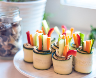 Raw Zucchini Sushi Rolls