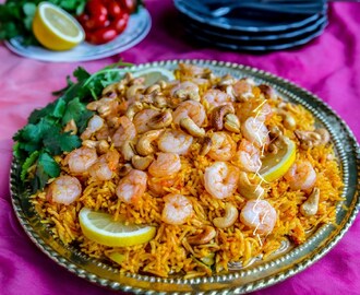 Kabsa med räkor