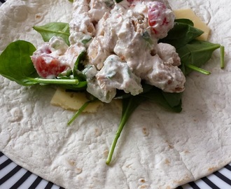 Kycklingsallad i wrap