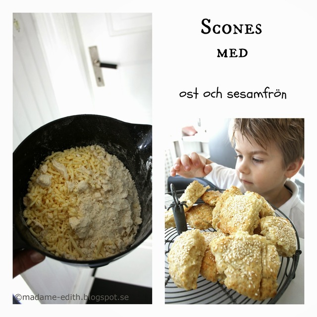 Bakpulverbröd - Scones med ost