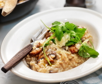 Risotto med skogschampinjoner