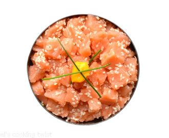 Salmon Tartare with Avocado & Mango