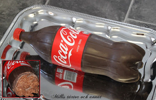 Gigantiskt chokladboll i form av Coca Cola flaska!