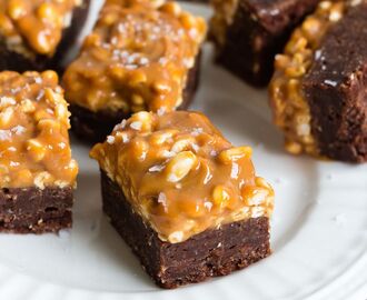 Dulce de leche rice krispie brownies