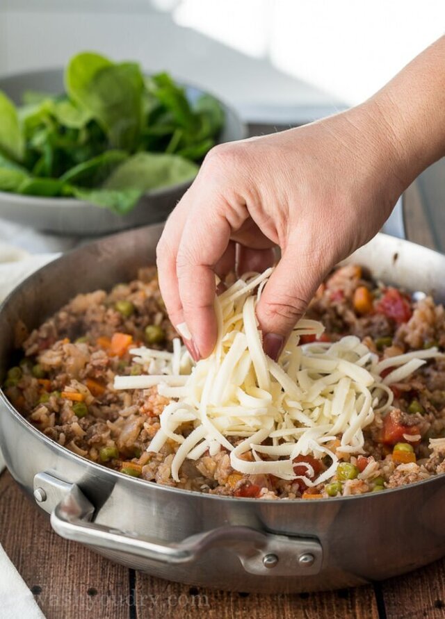 Italian Beef and Rice Skillet