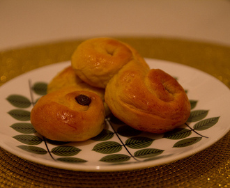 Recept på lussekatter