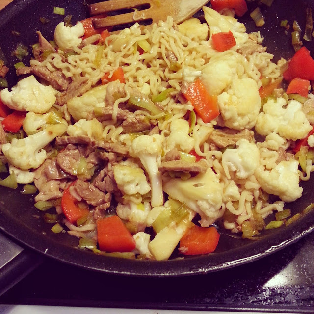 Fläskfilé wok