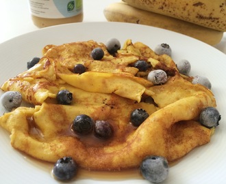 Glutenfria pannkakor med banan