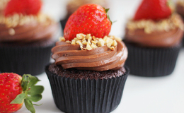 Choklad cupcakes med nutella frosting