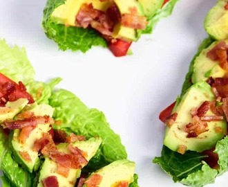 BLT Avocado Lettuce Wraps Recipe