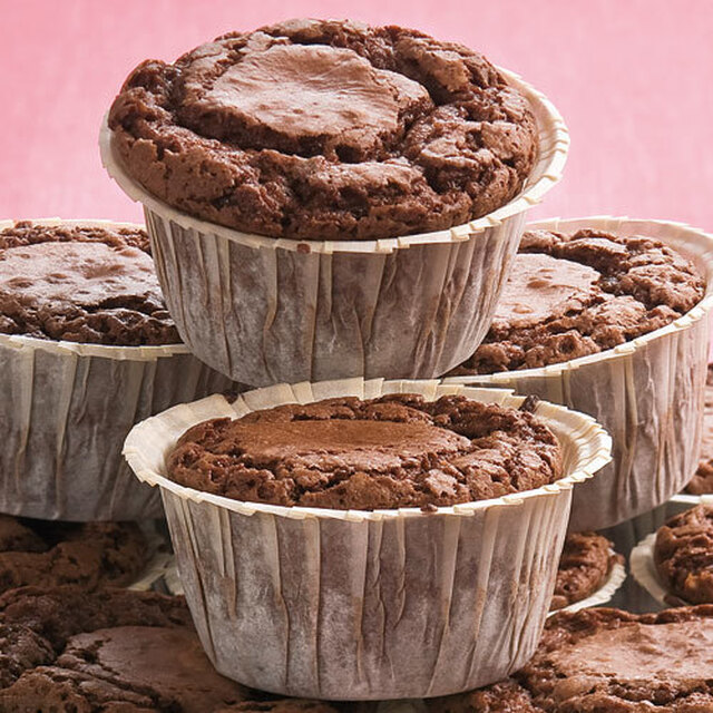 Fyllda chokladmuffins