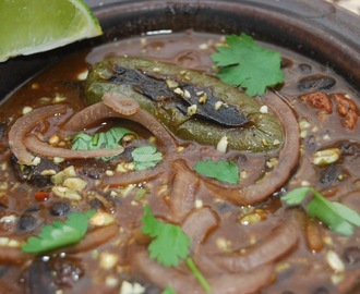 Bön och fläsk-gryta från Yucatan