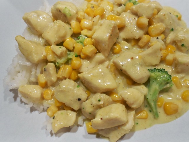 Currykyckling med grönsaker & ris