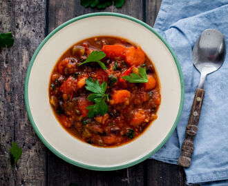 Vegetarisk böngryta i Crock Pot