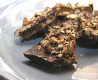 Pecan och choklad-toffee