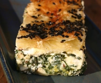 Spenat och fetapaj  spanakopita