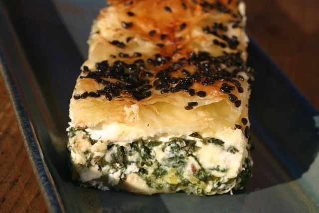 Spenat och fetapaj  spanakopita