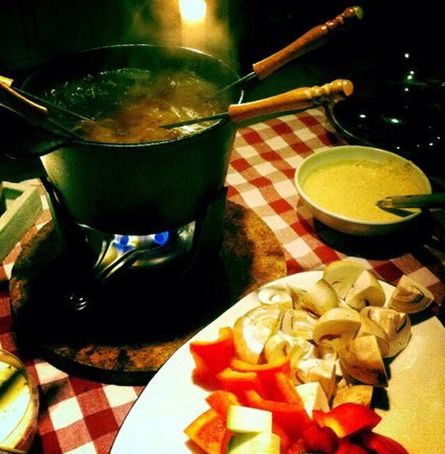 Myskväll med fondue