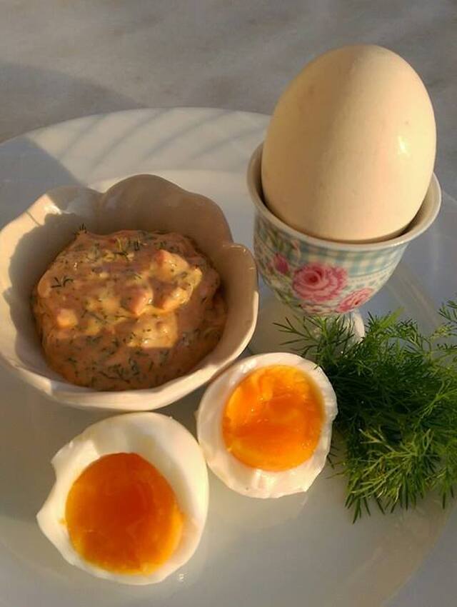 Paprikamajonnäs till kokta ägg