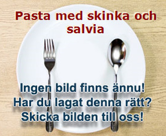 Pasta med skinka och salvia