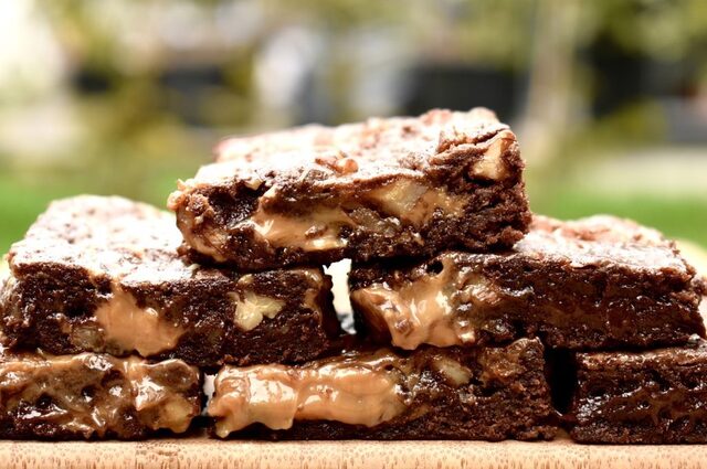 Brownies med dulce de leche 