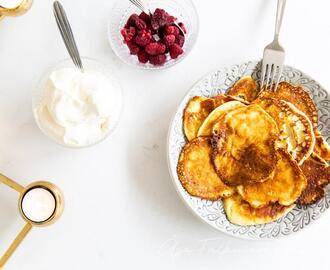 Plättar (pannkakor) med färskost