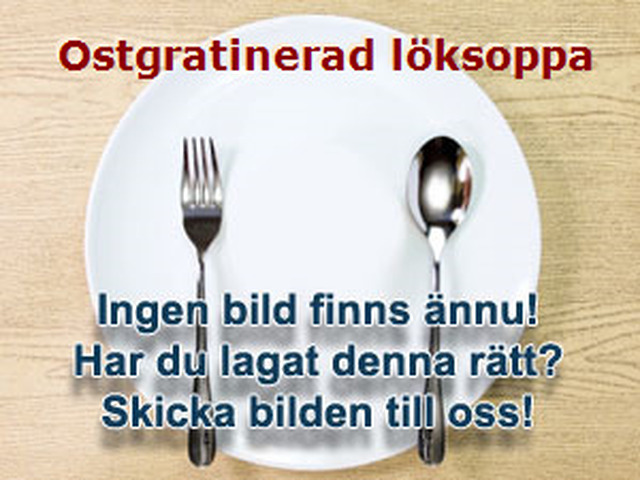 Ostgratinerad löksoppa