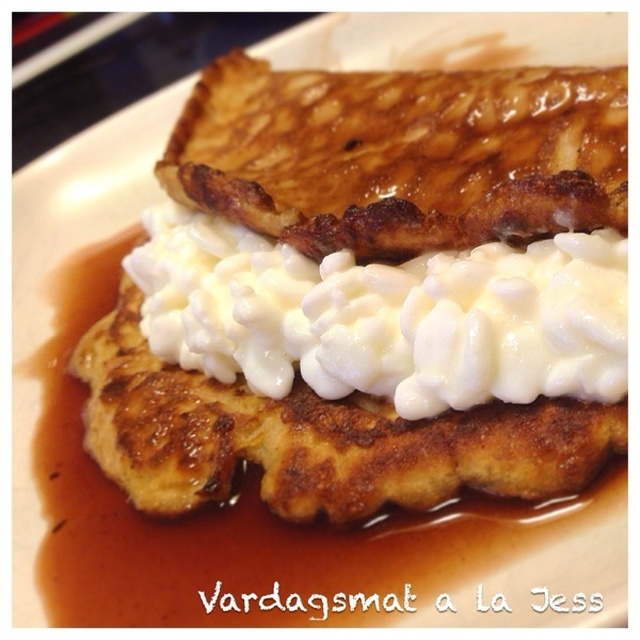 Coltingpannkakor: Jordnötssmörs- och bananpannkakor