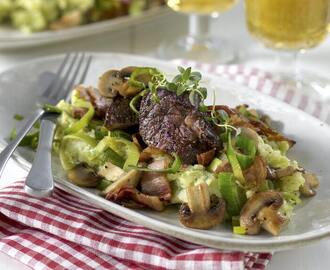 Skomakarlåda och potatismos med broccoli