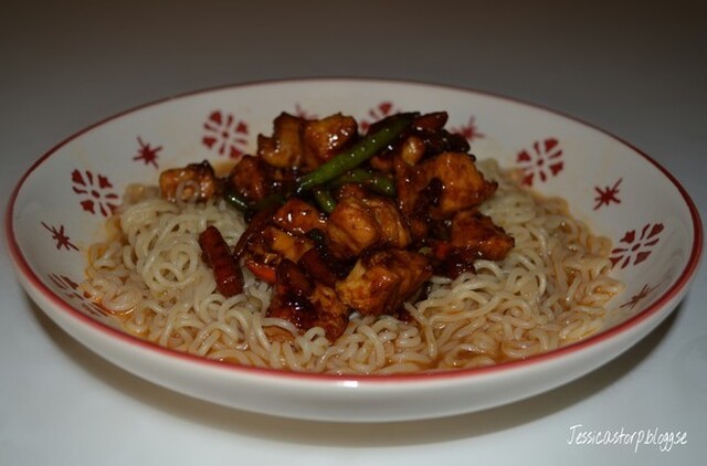 Recept - Kycklingwok med nudlar