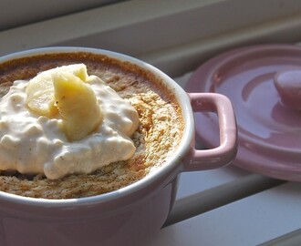 Frukostkaka med smak av banan och vanilj