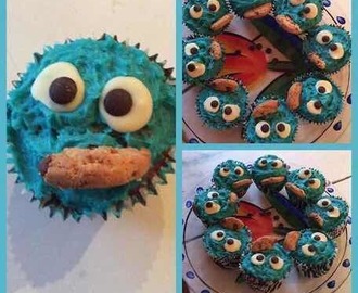 Cookie monster ( cupcakes) 