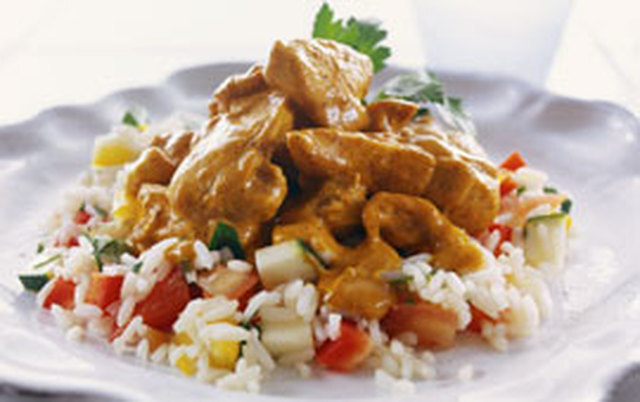Kyckling med currysås - 400 kcal