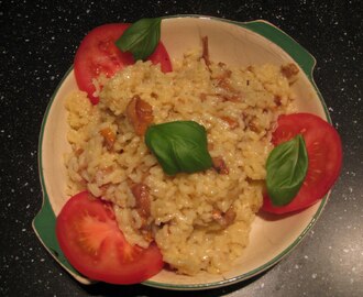 Risotto med kantareller och krämig parmesan