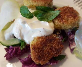 Falafel med citronyoghurt